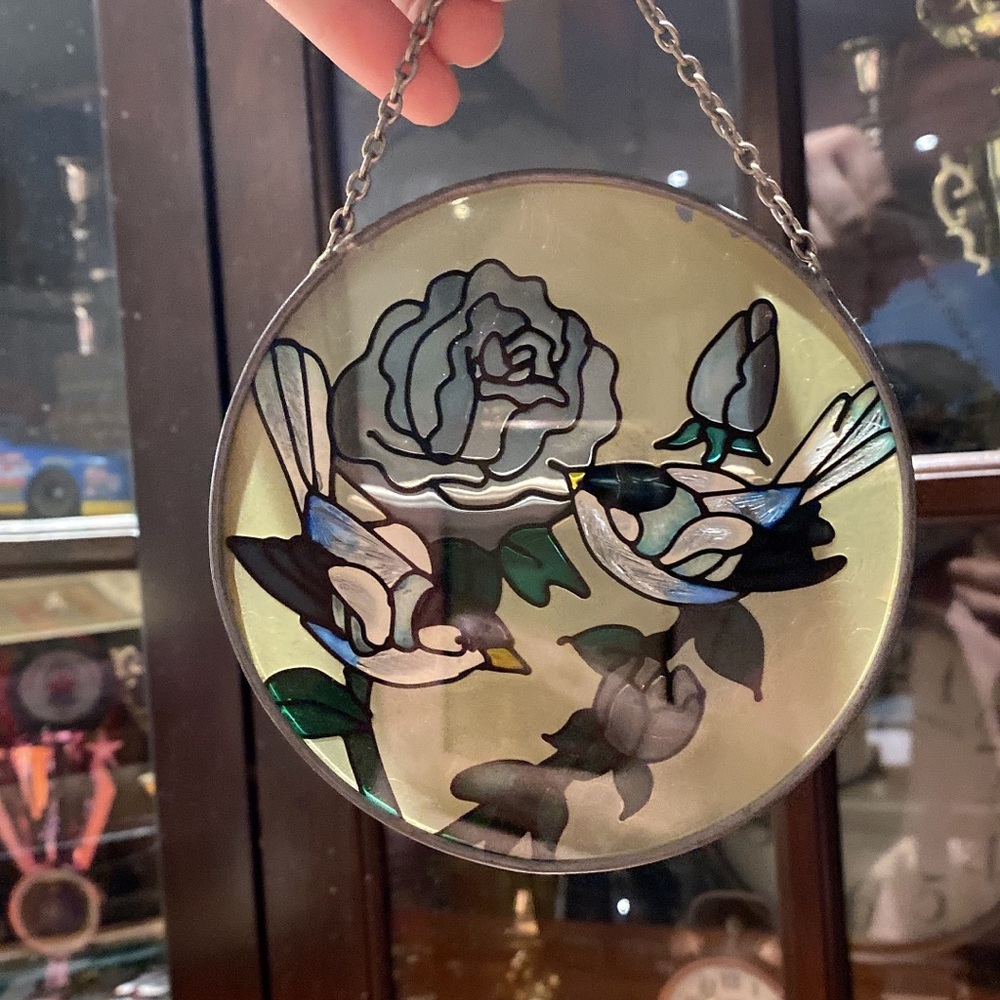 Stained glass wall art